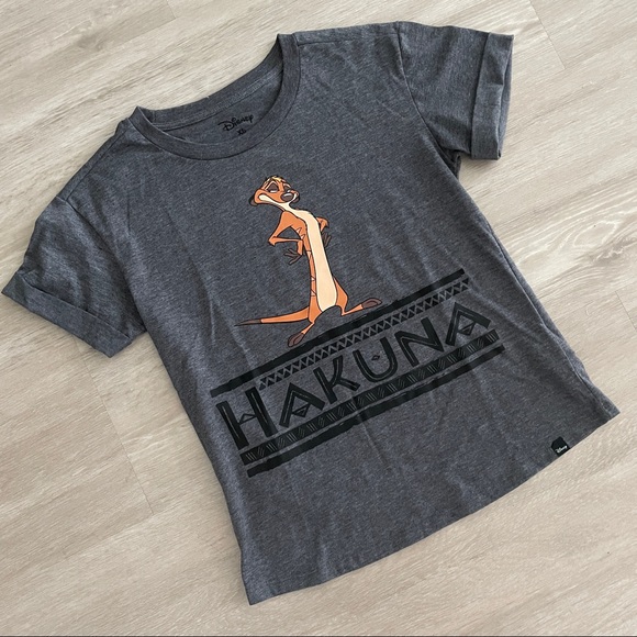 Disney Hakuna Matata dark grey tee shirt - Picture 2 of 10